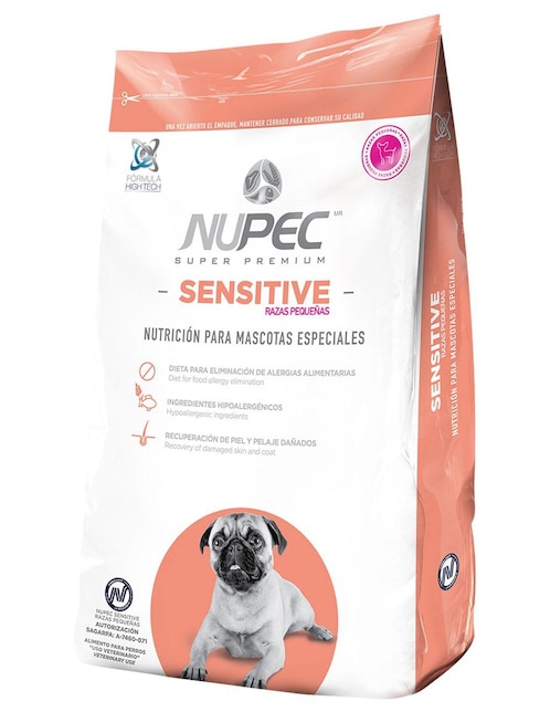 Imagen de producto Croqueta Nupec de salmón para perro raza pequeña etapa adulto contenido individual