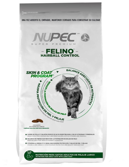 CROQUETA ADULTO FELINO HAIRBALL, 3 KG