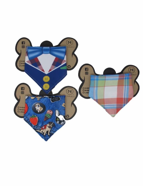 Collar Mi Pañuelo de tela para perro y gato
