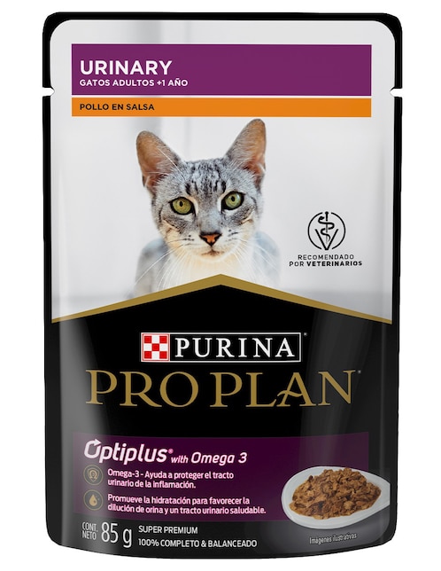 Alimento húmedo Pro Plan de pollo para gato etapa adulto contenido 85 g