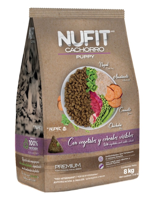 Croqueta Nufit de Pollo para perro etapa cachorro