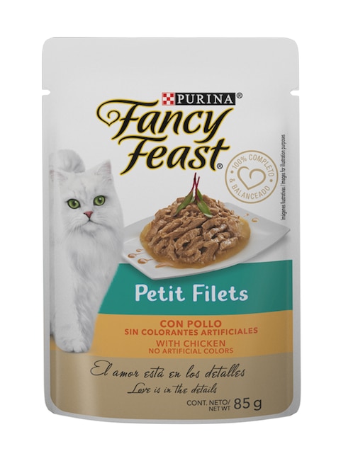 Alimento húmedo Fancy Feast de pollo para gato contenido 85 g