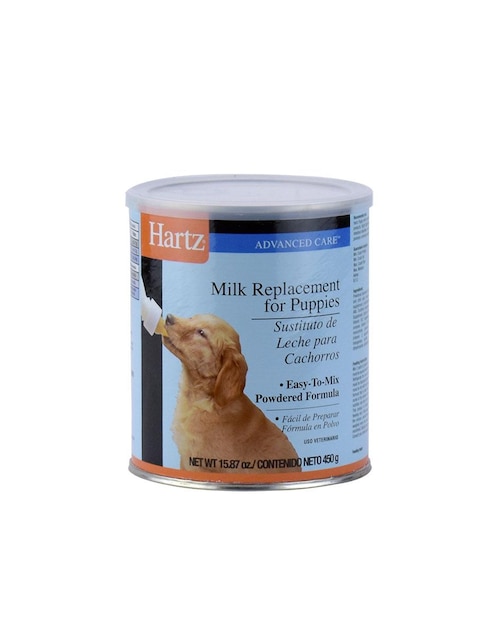 Sustituto de leche Hartz para perro etapa cachorro contenido 450 g
