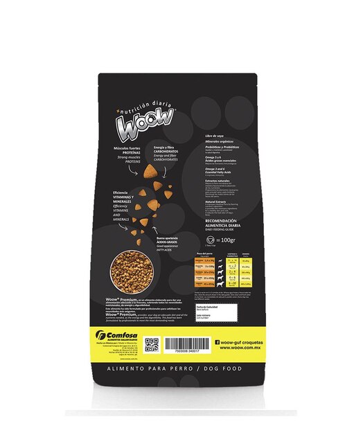 Croqueta Woow para perro etapa adulto contenido 15 kg 2