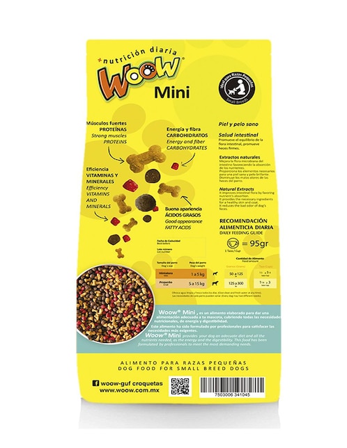 Croqueta Woow de carne para perro etapa adulto contenido 25 kg 2