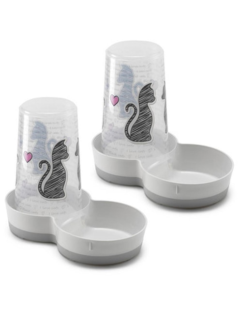 Kit de 2 dispensadores para mascota Moderna 1.5 litros