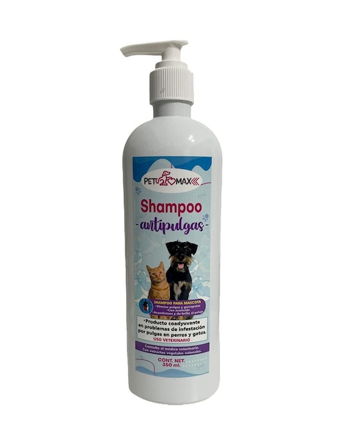Shampoo Antipulgas Petmax para mascotas