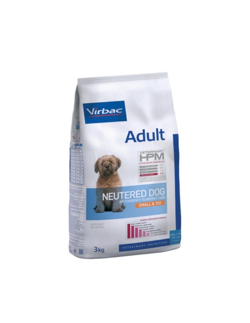 Croqueta Hpm Virbac de carne para perro etapa adulto contenido individual 3 kg