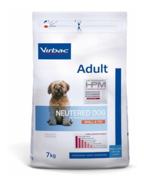 Croqueta Hpm Virbac de carne para perro etapa adulto contenido individual 7 kg