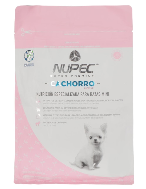 Croqueta Nupec de cordero para perro raza miniatura etapa cachorro contenido individual