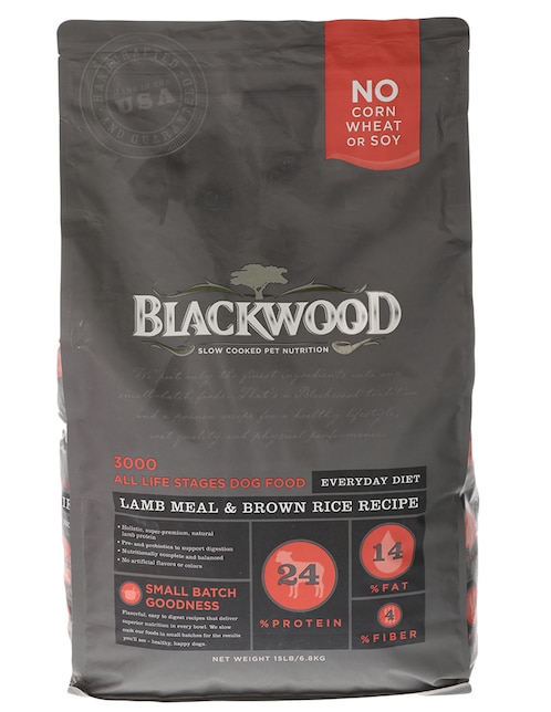 Croqueta Blackwood de cordero y arroz para perro todas las etapas