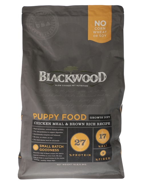 Croqueta Blackwood de pollo y arroz para perro etapa cachorro