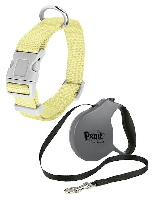 Correa y collar de poliéster para perro 1