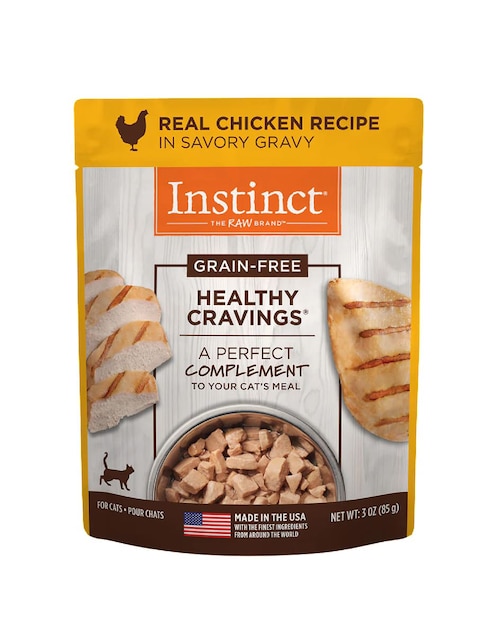 Alimento húmedo Instinct de pollo para gato todas las etapas contenido 85 g