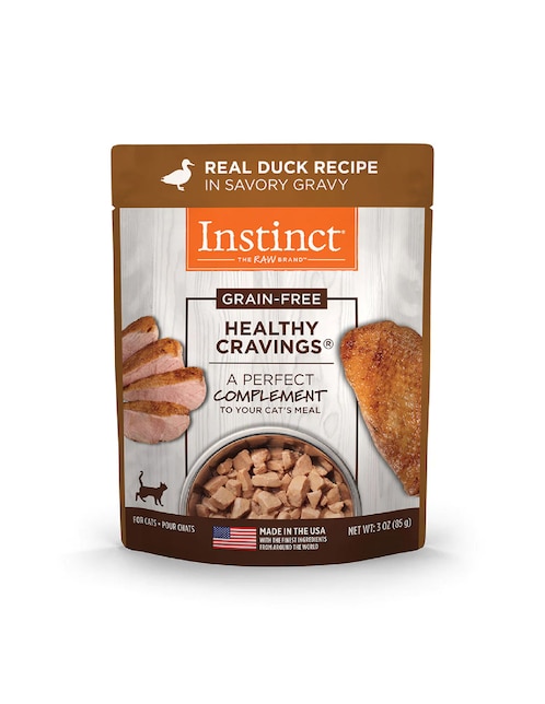 Alimento húmedo Instinct de pato para gato todas las etapas contenido 85 g