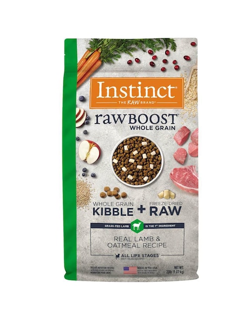 Croqueta Instinct de Cordero para perro todas las etapas contenido 9 kg