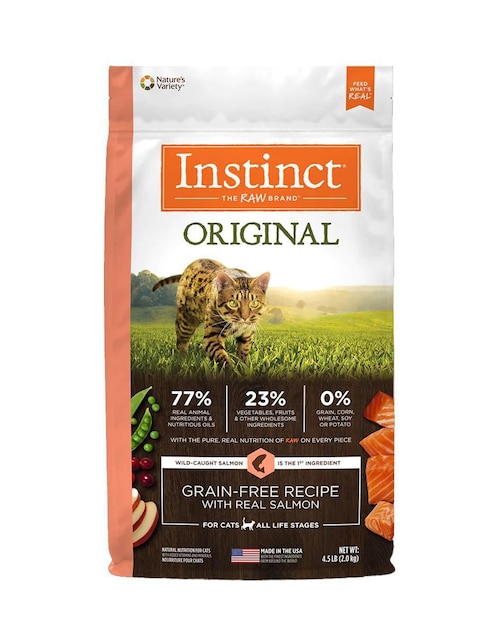 Croqueta Instinct de salmón para gato todas las etapas 2 kg