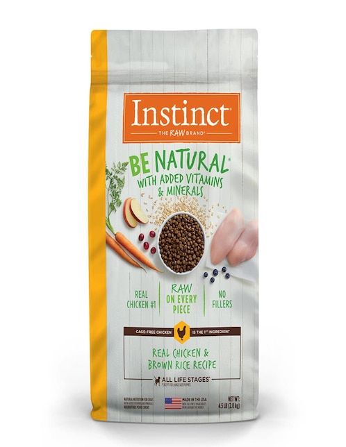 Croqueta Instinct Be Natural de Pollo para perro todas las etapas contenido 2 kg