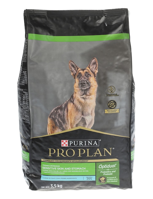 Croqueta Pro Plan de pavo para perro etapa adulto contenido 3.5 kg