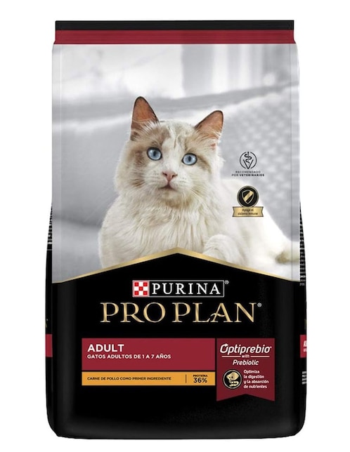 Croqueta Pro Plan de carne con pollo para gato etapa adulto contenido 1.5 kg