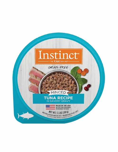 Alimento húmedo Instinct de atún para gato todas las etapas contenido 99 g