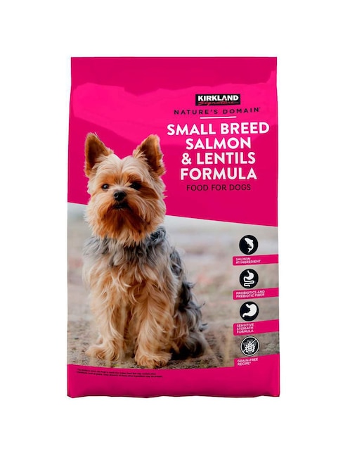 Croqueta Kirkland Signature de salmón para perro etapa adulto contenido 9 kg