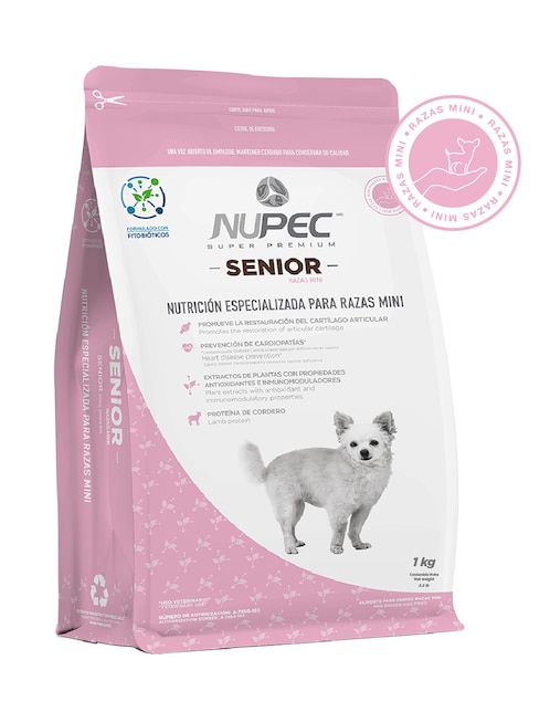 Croqueta Nupec de cordero para perro etapa senior 1 kg