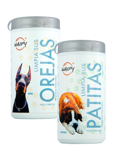 Toallas húmedas Waipy para perro y gato
