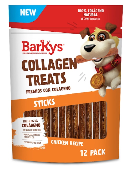 Palitos de colágeno Barkys para perro