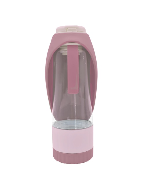 BEBEDERO PORTÁTIL ZOOPET, 475 ML, ROSA