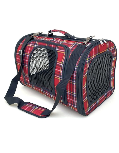 Bolsa transportadora para perro y gato Christian Dog de plástico