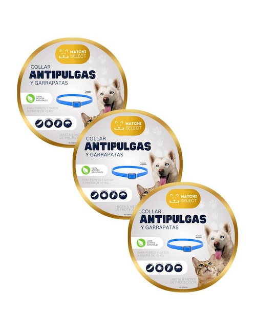 Collar antipulgas Matchi para perro y gato
