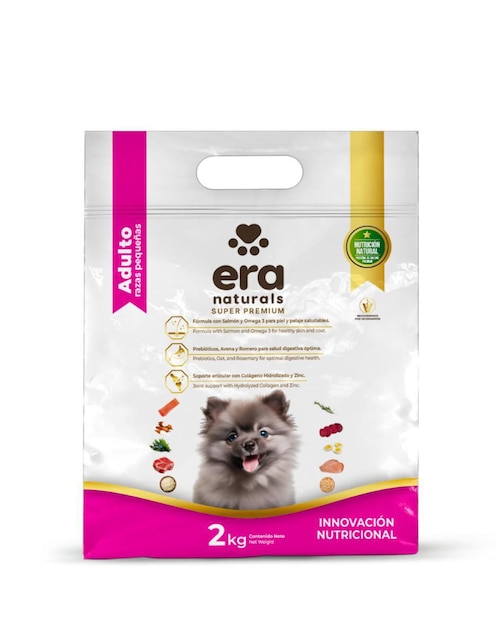 Croqueta Era Naturals de carne con arroz para perro etapa adulto contenido 2 kg