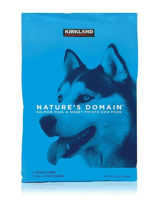 Croqueta Kirkland Signature de salmón para perro etapa todas las etapas contenido 15.9 kg