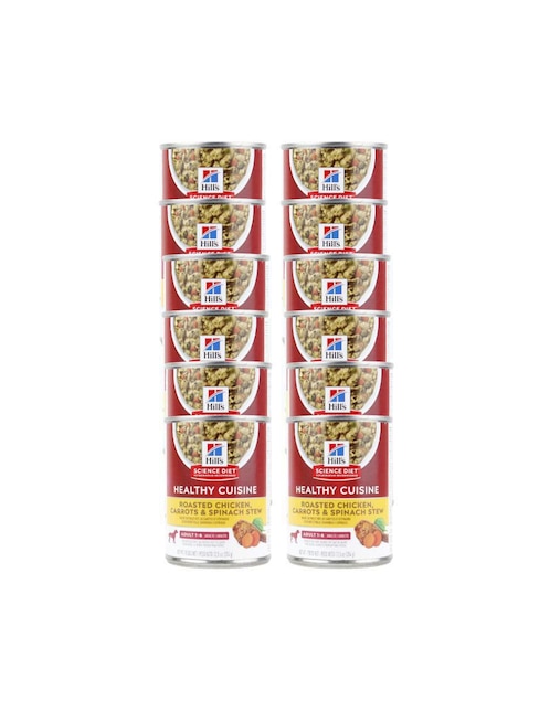 Alimento húmedo Hill's Science Diet de pollo para perro etapa adulto contenido 350 g