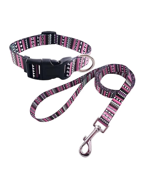 Correa y collar Xtellar de nylon para perro y gato