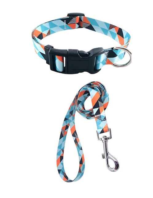Correa y collar Xtellar de nylon para perro y gato