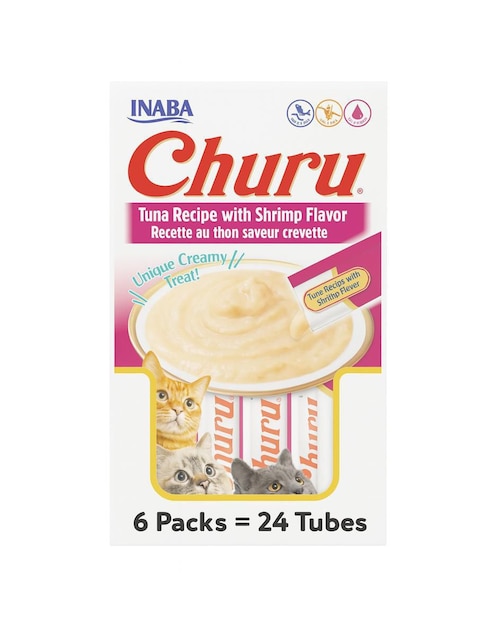 Premio Inaba de atún y camarón para gato 24 tubos