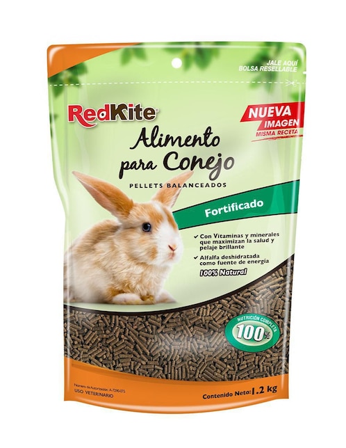 Pellet Redkite de verduras mixtas para conejo etapa adulto 1.2 kg