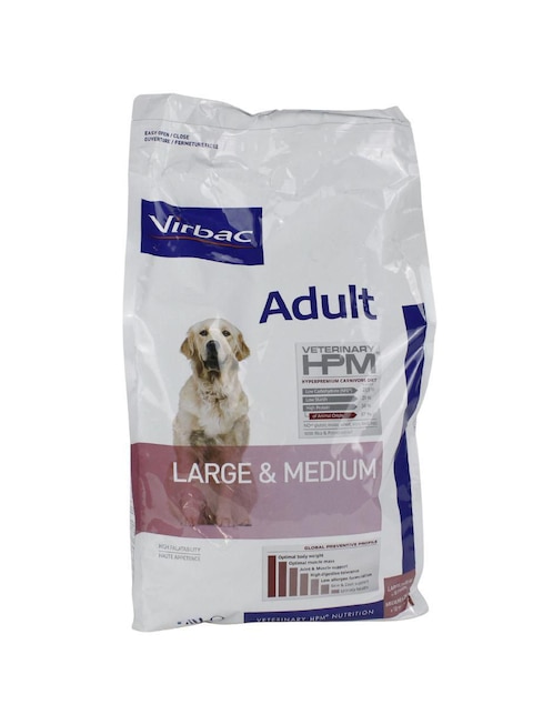 Croqueta Hpm Virbac de carne para perro etapa adulto 3 kg