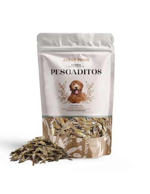 Premio Aussie Prime de salmón para perro contenido  bolsa de 100 g