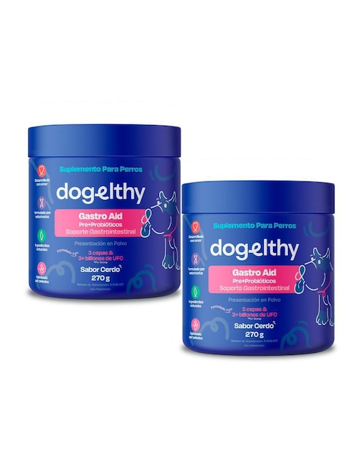 Suplemento alimenticio para mascota probiótico Dogelthy