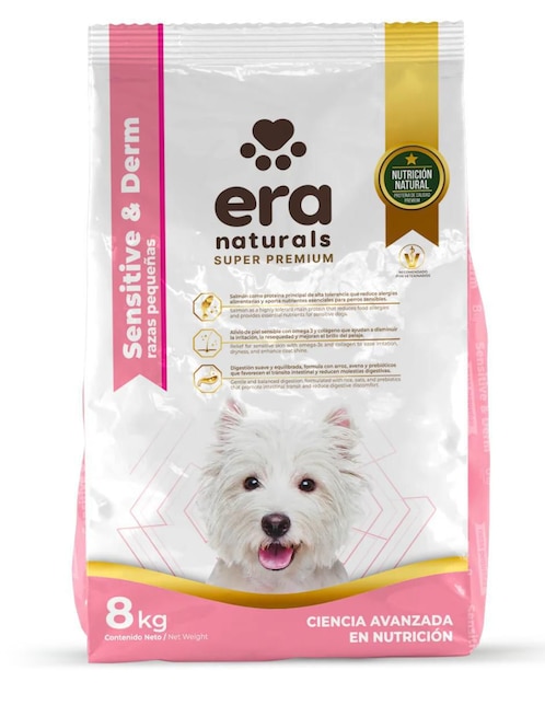 Croqueta Era Naturals de salmón para perro etapa adulto contenido 8 kg