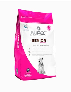 Croqueta Nupec de carne con pollo para perro raza pequeña etapa senior contenido individual