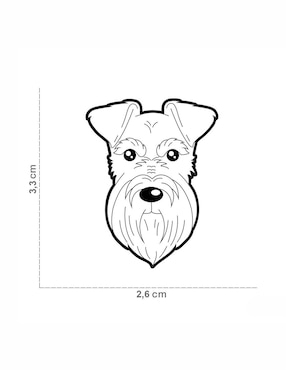 Placa de identificación para Perro My Family gris