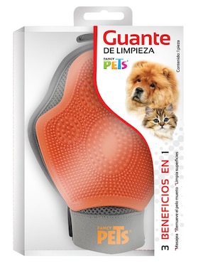 Guante de limpieza para mascota Fancy Pets gris medio