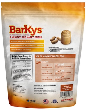 Galletas Barkys de crema de cacahuate premio para perro