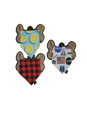 Set de 3 pañuelos doble vista para Mascota Mi Pañuelo