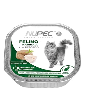 Alimento húmedo Nupec de Pescado para gato etapa adulto contenido 400 g
