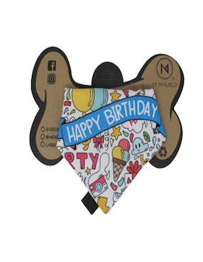 Pañuelo doble vista Happy Birthday It’s my Birthday para Perro Mi Pañuelo